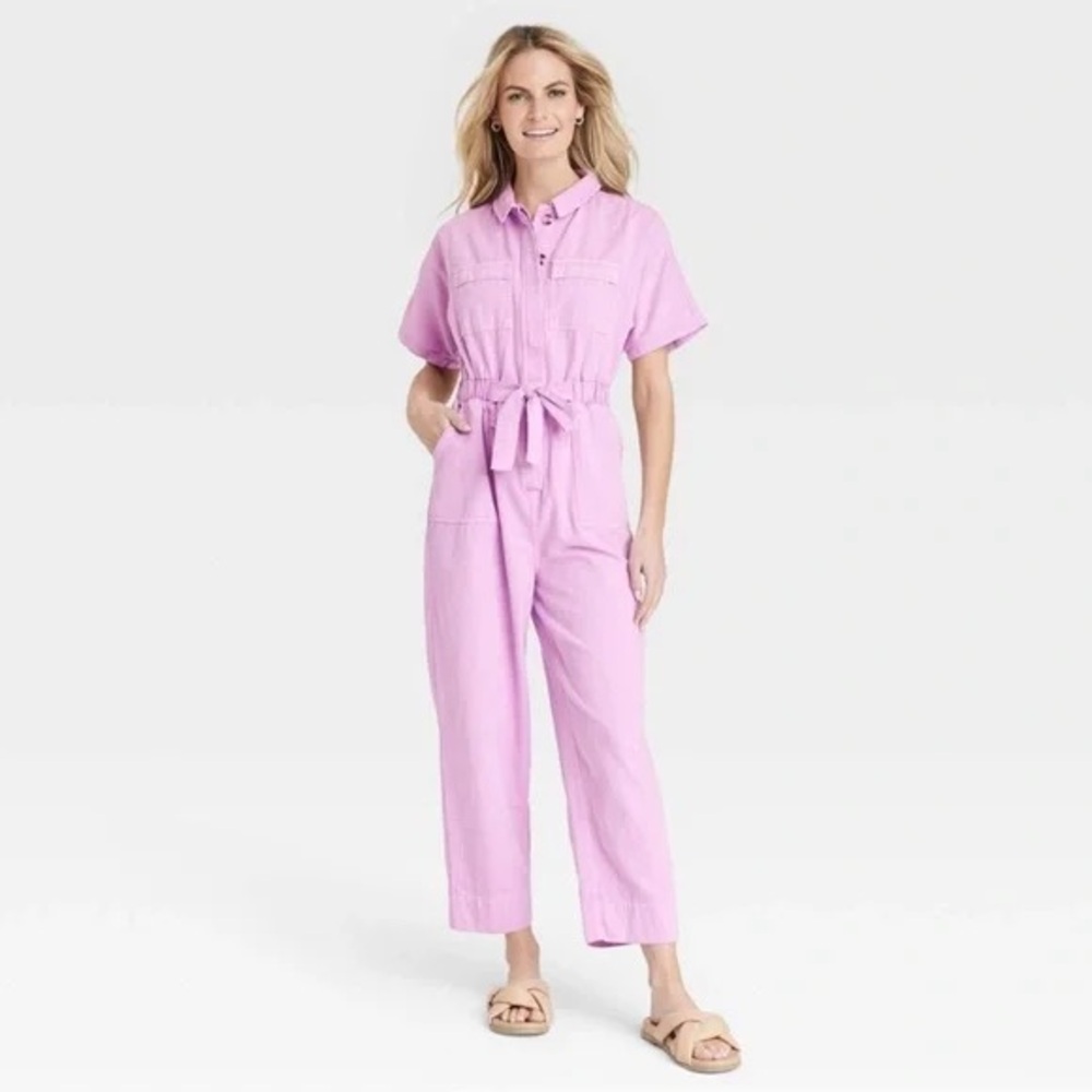 Universal Threads Boiler Jumpsuit in Pink